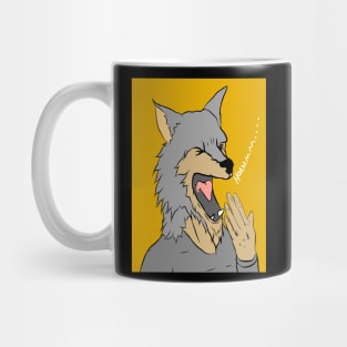 smooth like butter wolf yawn Mug